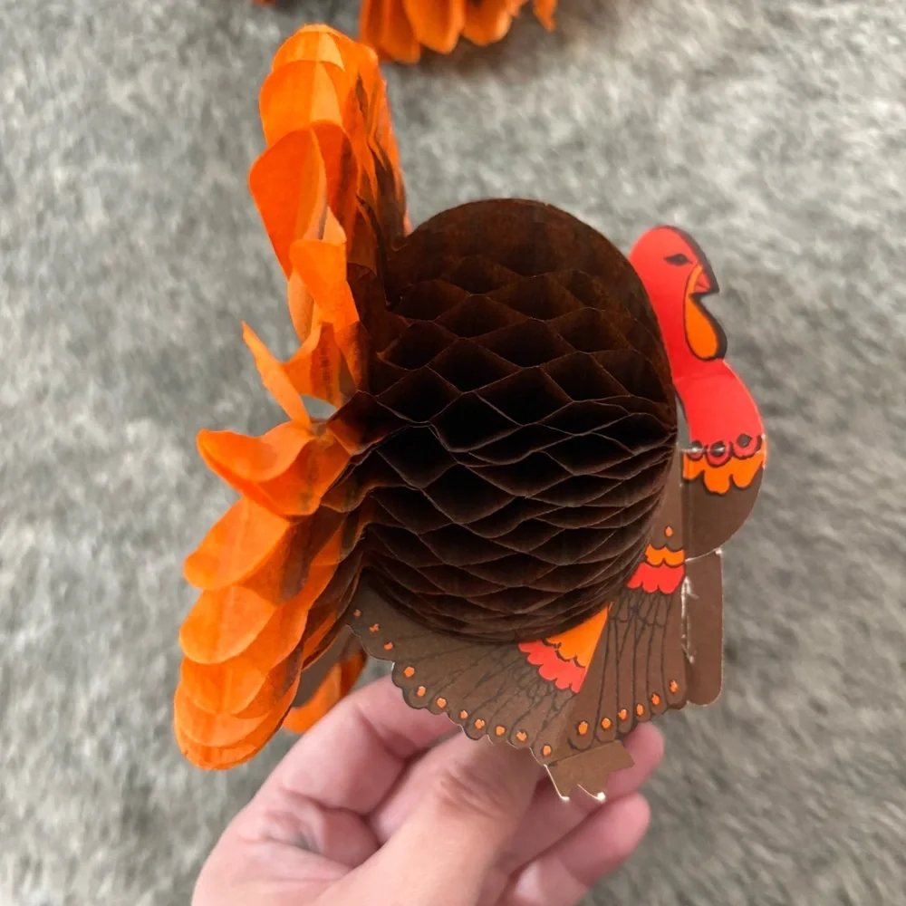 Vintage Thanksgiving Fall Harvest Paper Decorations